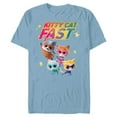 thumbnail image 1 of Disney Junior SuperKitties Full Team Kitty Cat Fast - Short Sleeve Blended T-Shirt for Adults - Customized-Ocean Blue, 1 of 5