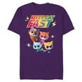thumbnail image 1 of Disney Junior SuperKitties Full Team Kitty Cat Fast - Short Sleeve Blended T-Shirt for Adults - Customized-Purple, 1 of 5