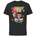 thumbnail image 1 of Disney Junior SuperKitties Full Team Kitty Cat Fast - Short Sleeve Cotton T-Shirt for Adults - Customized-Black, 1 of 5