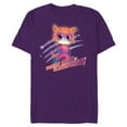thumbnail image 1 of Disney Junior SuperKitties Ginny Paws Out, Claws Out! - Short Sleeve Blended T-Shirt for Adults - Customized-Purple, 1 of 5