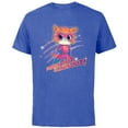 thumbnail image 1 of Disney Junior SuperKitties Ginny Paws Out, Claws Out! - Short Sleeve Cotton T-Shirt for Adults - Customized-Royal Heather, 1 of 5