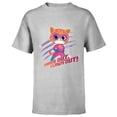 thumbnail image 1 of Disney Junior SuperKitties Ginny Paws Out, Claws Out! - Short Sleeve T-Shirt for Kids - Customized-Athletic Heather, 1 of 5