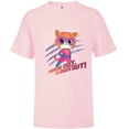 thumbnail image 1 of Disney Junior SuperKitties Ginny Paws Out, Claws Out! - Short Sleeve T-Shirt for Kids - Customized-Soft Pink, 1 of 5