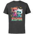 thumbnail image 1 of Disney Junior SuperKitties Ginny and Bitsy Boots Blast Off! - Short Sleeve Cotton T-Shirt for Adults - Customized-Charcoal, 1 of 5