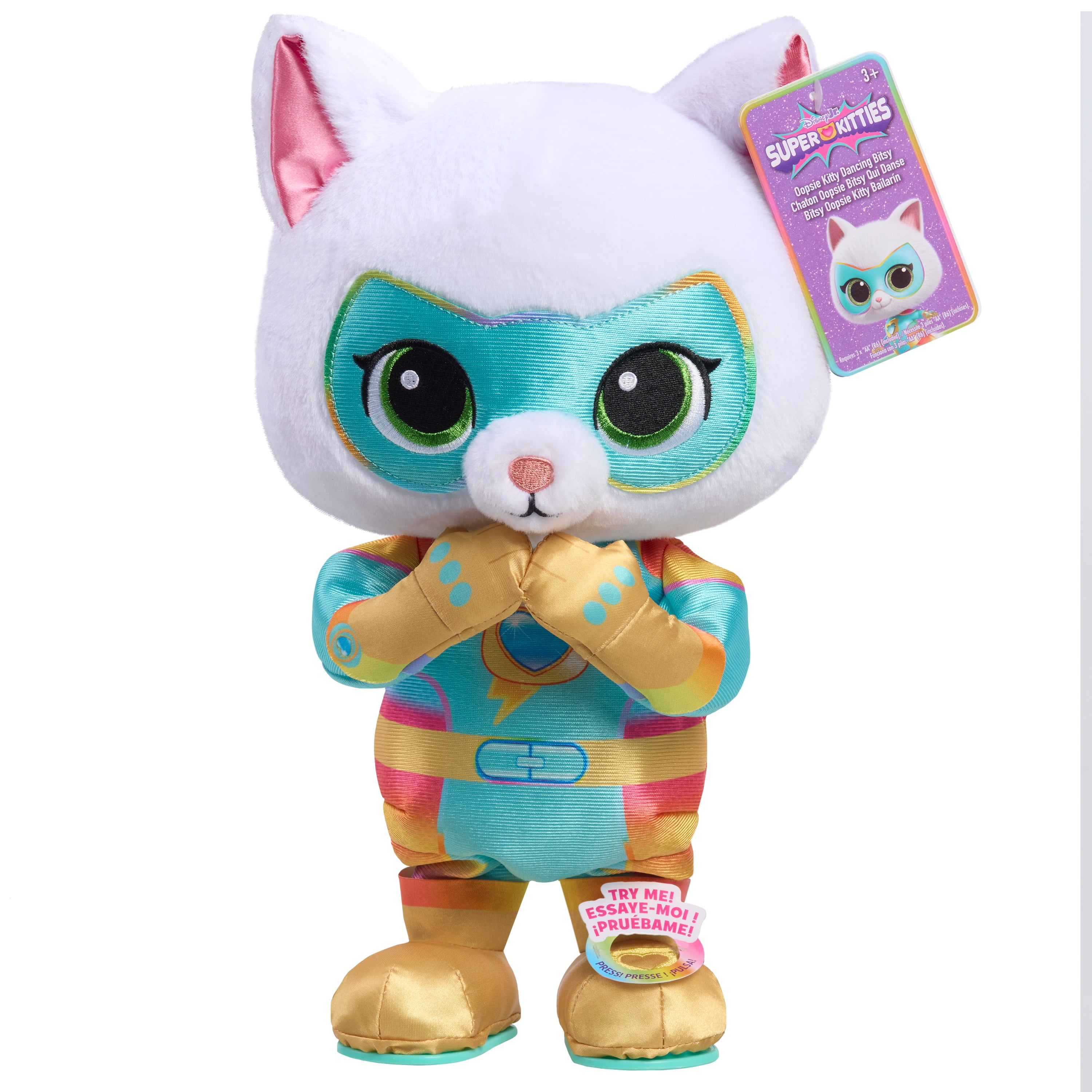 Disney Jr. SuperKitties Oopsie Kitty 13-inch Dancing Bitsy