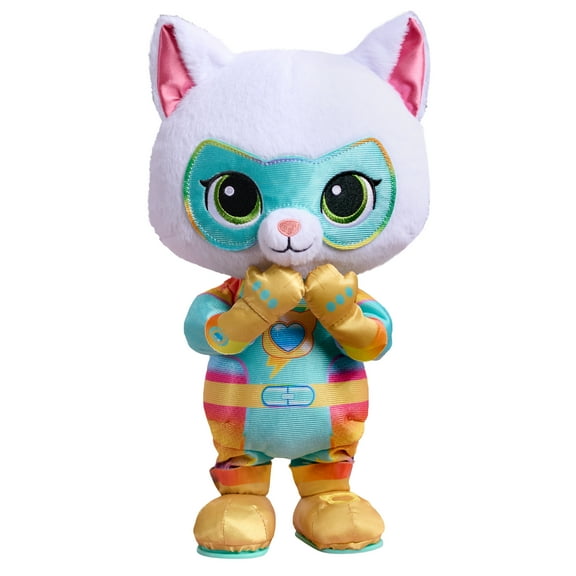 Disney Jr. SuperKitties Oopsie Kitty 13-inch Dancing Bitsy Plush Doll with Sounds and Music, Ages 3+