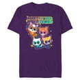 thumbnail image 1 of Disney Junior SuperKitties Pounce! Full Team - Short Sleeve Blended T-Shirt for Adults - Customized-Purple, 1 of 5