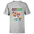 thumbnail image 1 of Disney Junior SuperKitties Pounce! Full Team - Short Sleeve T-Shirt for Kids - Customized-Athletic Heather, 1 of 5