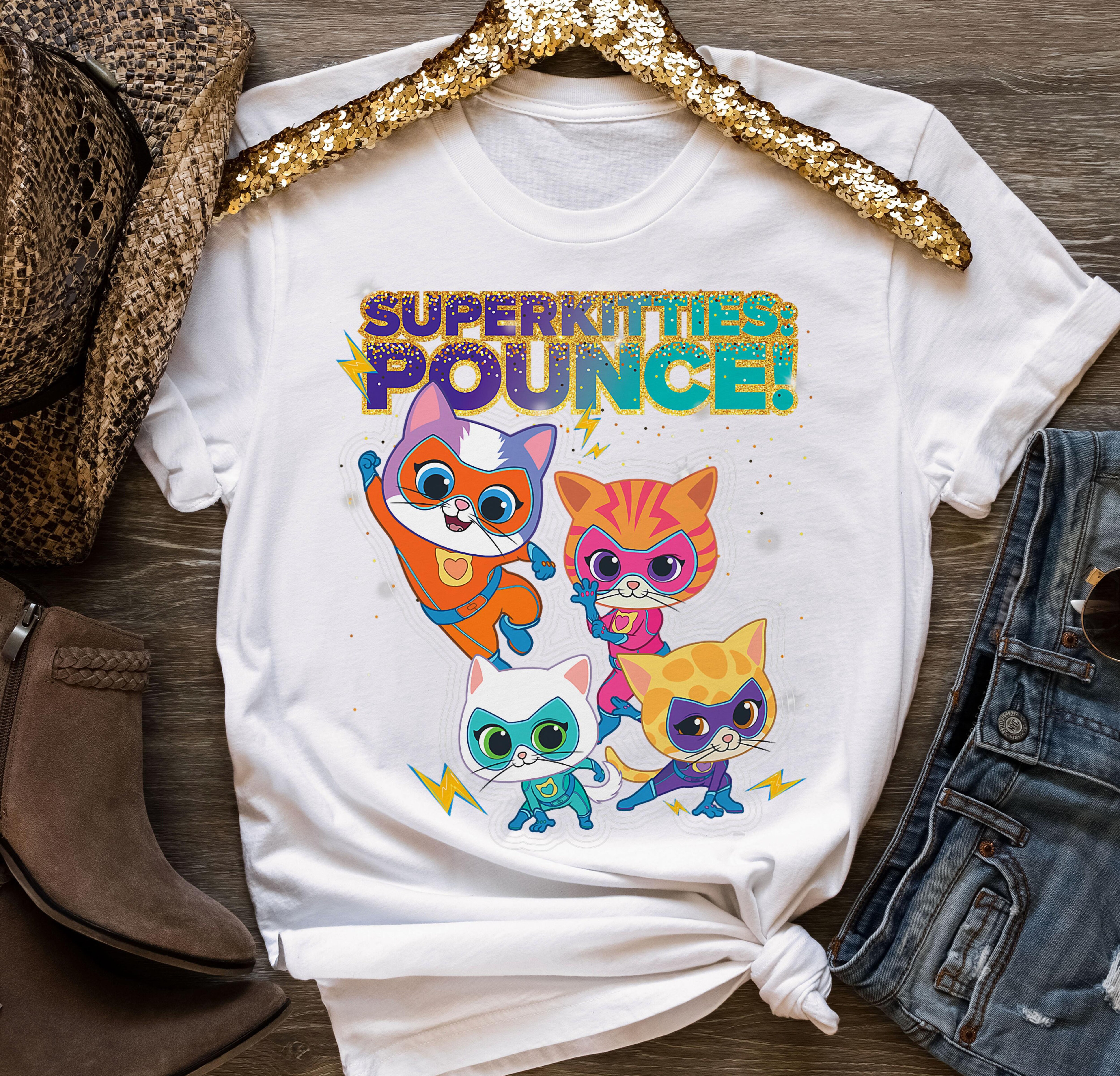 Disney Junior SuperKitties Pounce! Full Team TShirt, Disneyland Family
