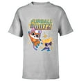 thumbnail image 1 of Disney Junior SuperKitties Sparks and Buddy Furball Blitz! - Short Sleeve T-Shirt for Kids - Customized-Athletic Heather, 1 of 5