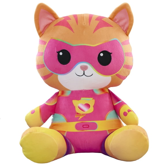 Disney Junior SuperKitties Su-Purr Charged Ginny Weighted Plush, Kids Ages 3 and Up
