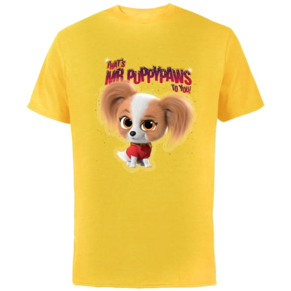 Disney Junior SuperKitties That’s Mr. Puppypaws To You! - Short Sleeve Cotton T-Shirt for Adults - Customized-Yellow