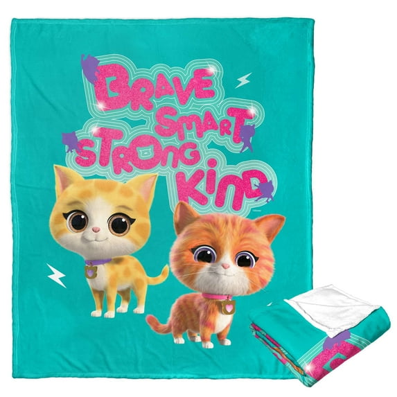 Disney Junior Superkitties Brave And Kind Kids Silk Touch Throw Blanket