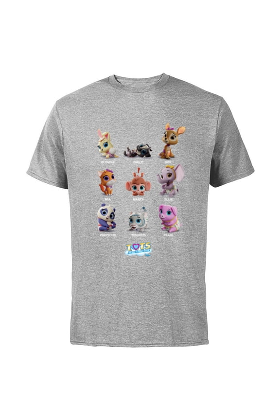 Junior T.O.T.S. Characters - Short Sleeve Cotton T-Shirt for Adults -Customized-Athletic Heather