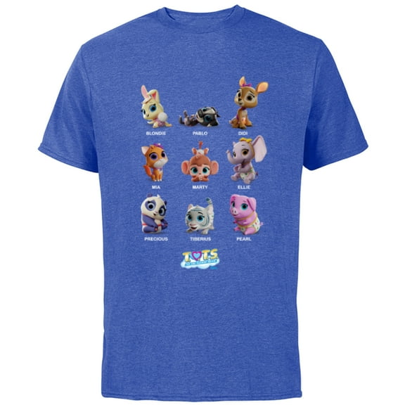 Disney Junior T.O.T.S. Characters - Short Sleeve Cotton T-Shirt for Adults -Customized-Royal Heather