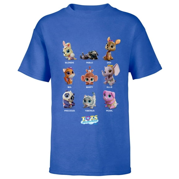 Disney Junior T.O.T.S. Characters - Short Sleeve T-Shirt for Kids -Customized-Royal