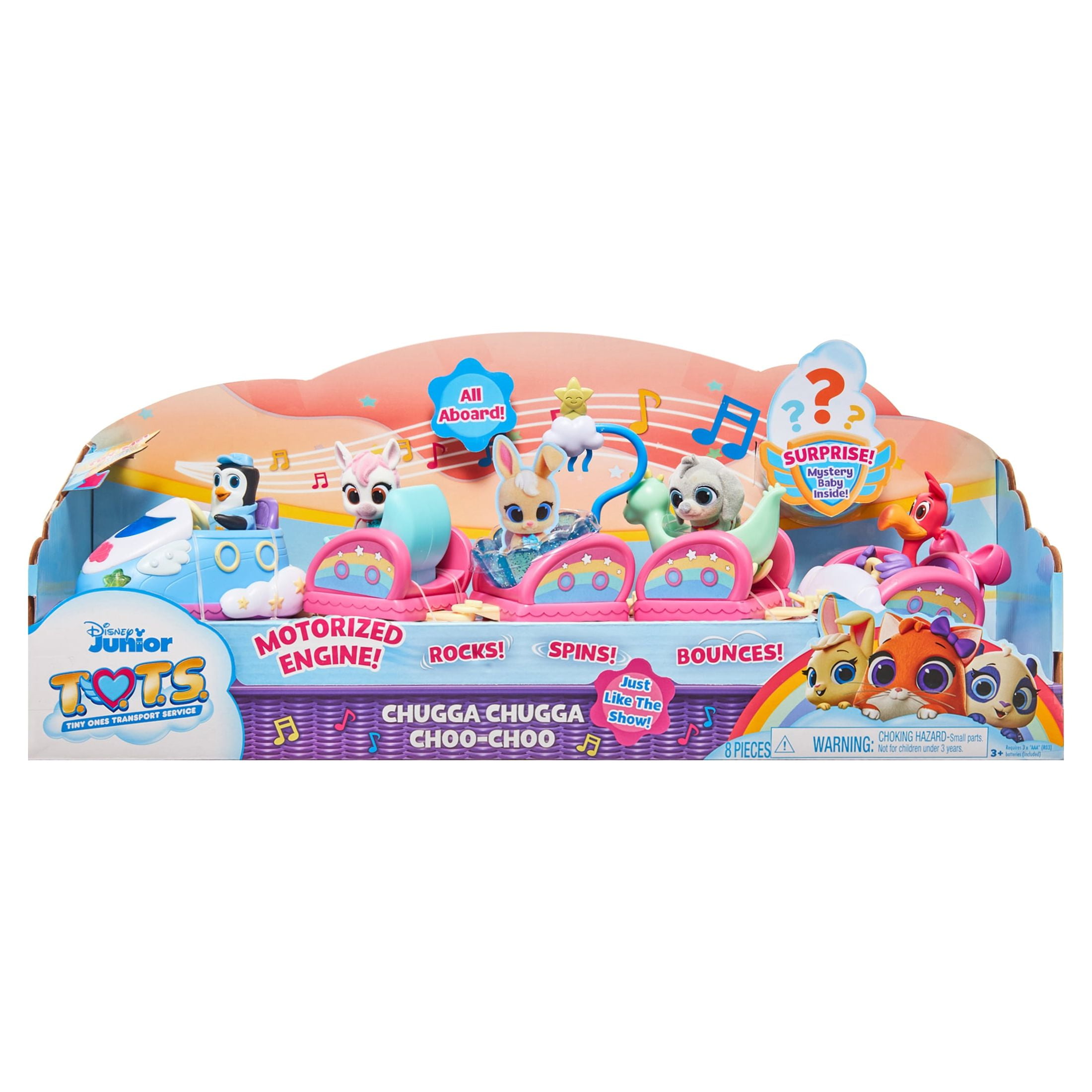 Disney Junior T.O.T.S. Chugga Chugga Choo-Choo Playset, 8 pieces,  Officially Licensed Kids Toys for Ages 3 Up, Gifts and Presents -  Walmart.com
