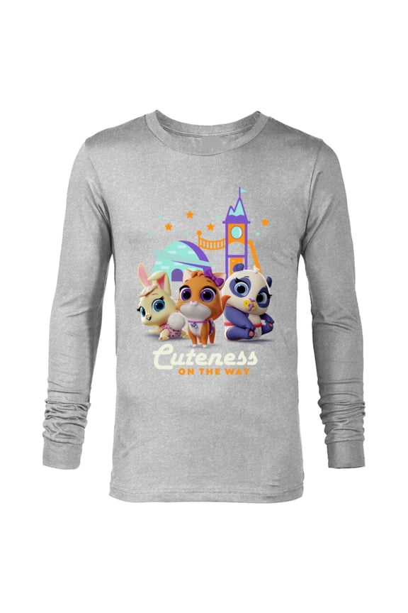 Junior T.O.T.S. Cuteness On the Way - Long Sleeve T-Shirt for Men -Customized-Athletic Heather