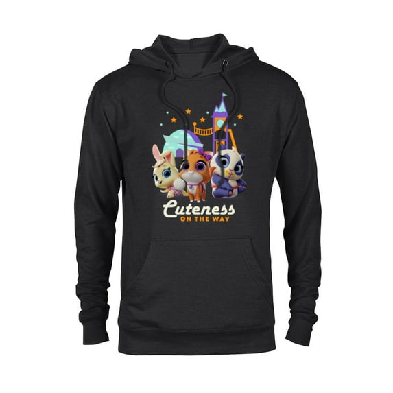 Disney Junior T.O.T.S. Cuteness On the Way - Pullover Hoodie for Adults -Customized-Black