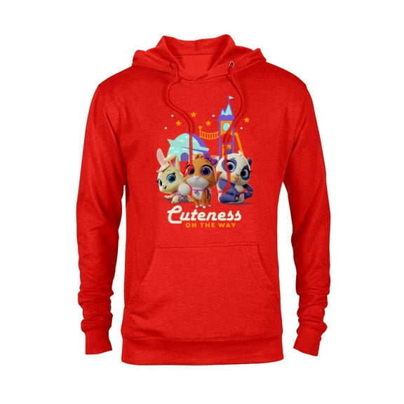 Disney Junior T.O.T.S. Cuteness On the Way - Pullover Hoodie for Adults -Customized-Red Heather