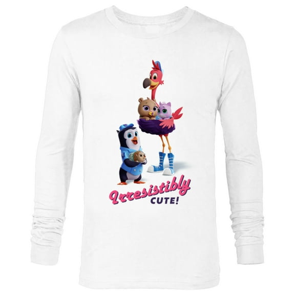 Disney Junior T.O.T.S. Irresistibly Cute  - Long Sleeve T-Shirt for Men- Customized-White