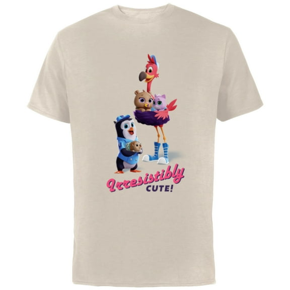 Disney Junior T.O.T.S. Irresistibly Cute - Short Sleeve Cotton T-Shirt for Adults- Customized-Natural