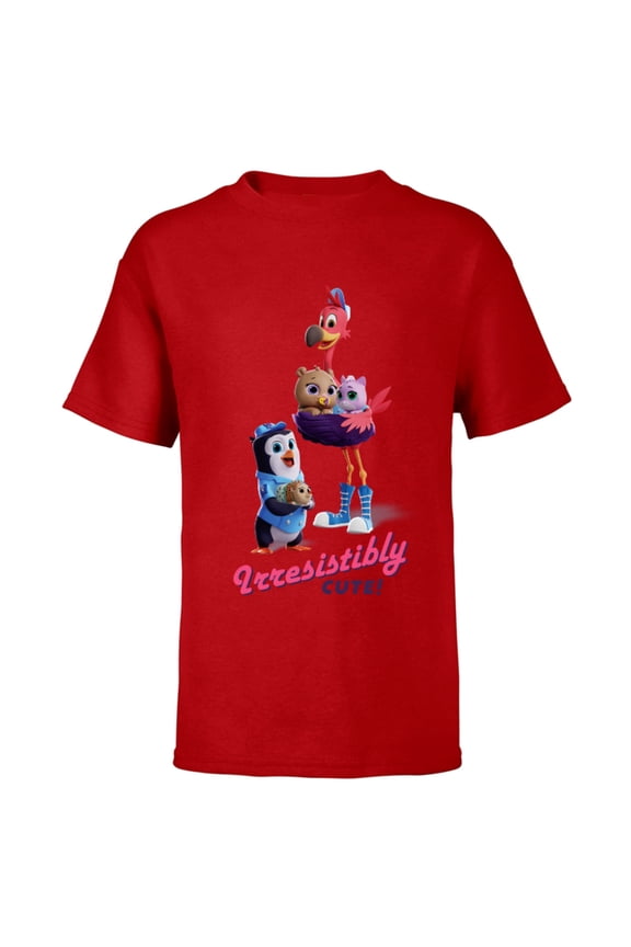 Junior T.O.T.S. Irresistibly Cute - Short Sleeve T-Shirt for Kids- Customized-Red