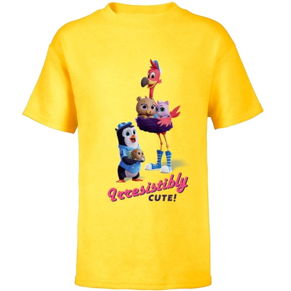 Disney Junior T.O.T.S. Irresistibly Cute - Short Sleeve T-Shirt for Kids- Customized-Yellow