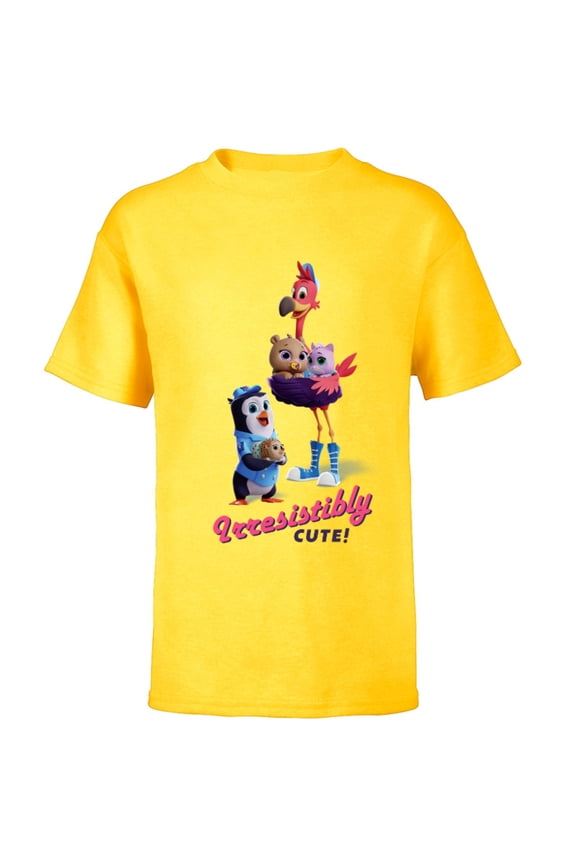 Junior T.O.T.S. Irresistibly Cute  - Short Sleeve T-Shirt for Kids- Customized-Yellow