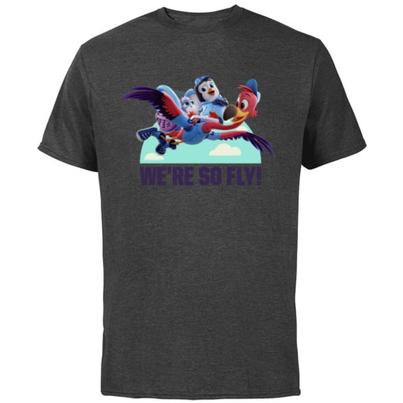 Disney Junior T.O.T.S. We're So Fly - Short Sleeve Cotton T-Shirt for Adults -Customized-Charcoal
