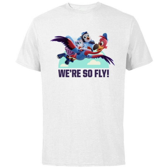 Disney Junior T.O.T.S. We're So Fly - Short Sleeve Cotton T-Shirt for Adults -Customized-White