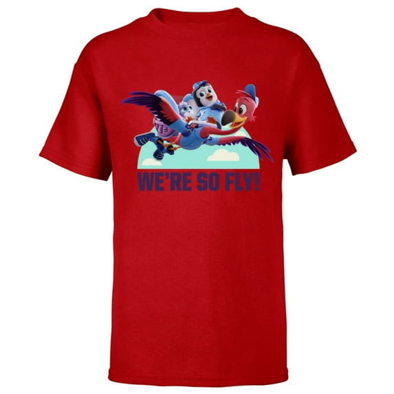 Disney Junior T.O.T.S. We're So Fly - Short Sleeve T-Shirt for Kids- Customized-Red
