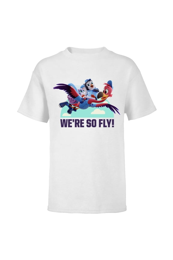 Junior T.O.T.S. We're So Fly  - Short Sleeve T-Shirt for Kids- Customized-White