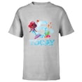 thumbnail image 1 of Disney Junior’s Ariel Fifth Birthday 5 Years Old Today - Short Sleeve T-Shirt for Kids - Customized-Athletic Heather, 1 of 5