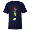 thumbnail image 1 of Disney Junior’s Ariel Friend Fernie Big Image - Short Sleeve T-Shirt for Kids - Customized-Navy, 1 of 5