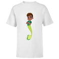 thumbnail image 1 of Disney Junior’s Ariel Friend Fernie Big Image - Short Sleeve T-Shirt for Kids - Customized-White, 1 of 5