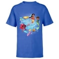 thumbnail image 1 of Disney Junior’s Ariel Mermaid Friends are a Treasure - Short Sleeve T-Shirt for Kids - Customized-Royal, 1 of 5