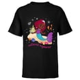 thumbnail image 1 of Disney Junior’s Ariel Natural Explorer - Short Sleeve T-Shirt for Kids - Customized-Black, 1 of 5