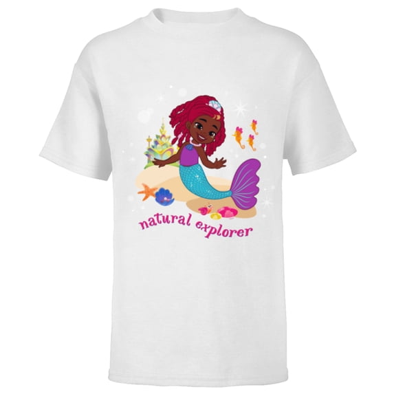 Disney Junior’s Ariel Natural Explorer - Short Sleeve T-Shirt for Kids - Customized-White