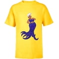 thumbnail image 1 of Disney Junior’s Ariel Ursula Big Image - Short Sleeve T-Shirt for Kids - Customized-Yellow, 1 of 5