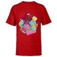 thumbnail image 1 of Disney Junior’s Ariel and Flounder Undersea Friends - Short Sleeve T-Shirt for Kids - Customized-Red, 1 of 5