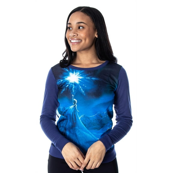 Disney Junior's Frozen Elsa Ice Powers Sublimated Pullover Top