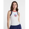 Disney Women's Mickey Americana USA Flag Graphic T