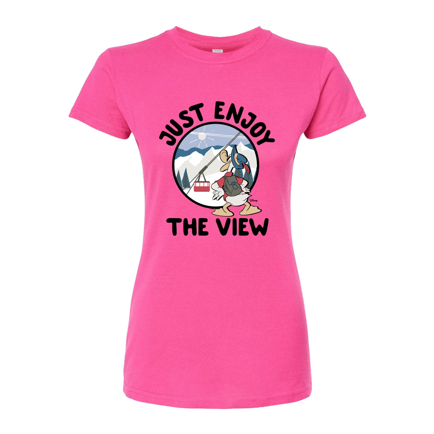 Disney - Just Enjoy The View - Juniors Fitted Graphic T-Shirt - Walmart.com