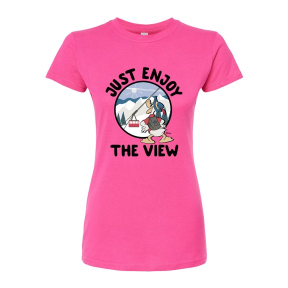 Disney - Just Enjoy The View - Juniors Fitted Graphic T-Shirt