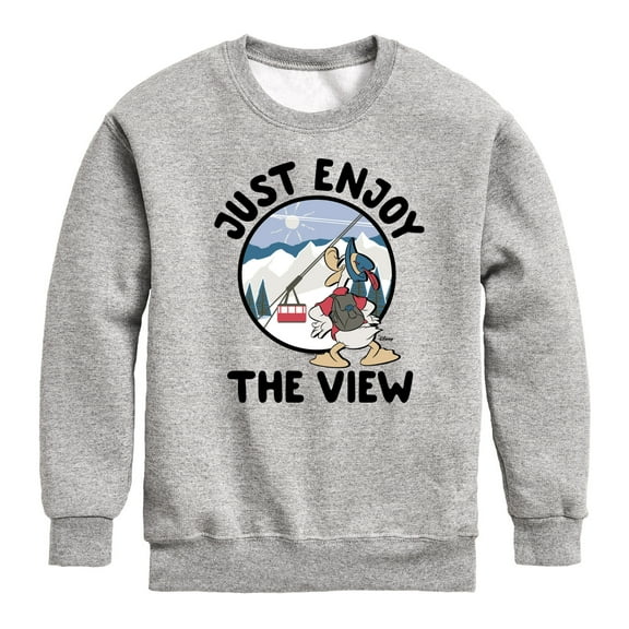 Disney - Just Enjoy The View - Toddler & Youth Crewneck Fleece Sweatshirt
