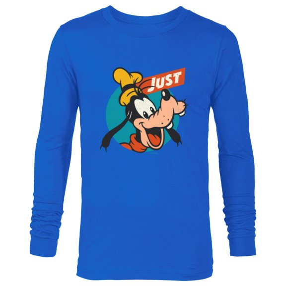 Disney Just Goofy Vintage Classics Retro Funny - Long Sleeve T-Shirt for Men - Customized-Navy