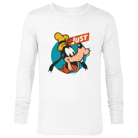 Disney Just Goofy Vintage Classics Retro Funny - Long Sleeve T-Shirt for Men - Customized-White