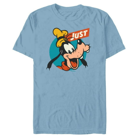 Disney Just Goofy Vintage Classics Retro Funny - Short Sleeve Blended T-Shirt for Adults - Customized-Ocean Blue