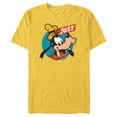 thumbnail image 1 of Disney Just Goofy Vintage Classics Retro Funny - Short Sleeve Blended T-Shirt for Adults - Customized-Yellow, 1 of 5